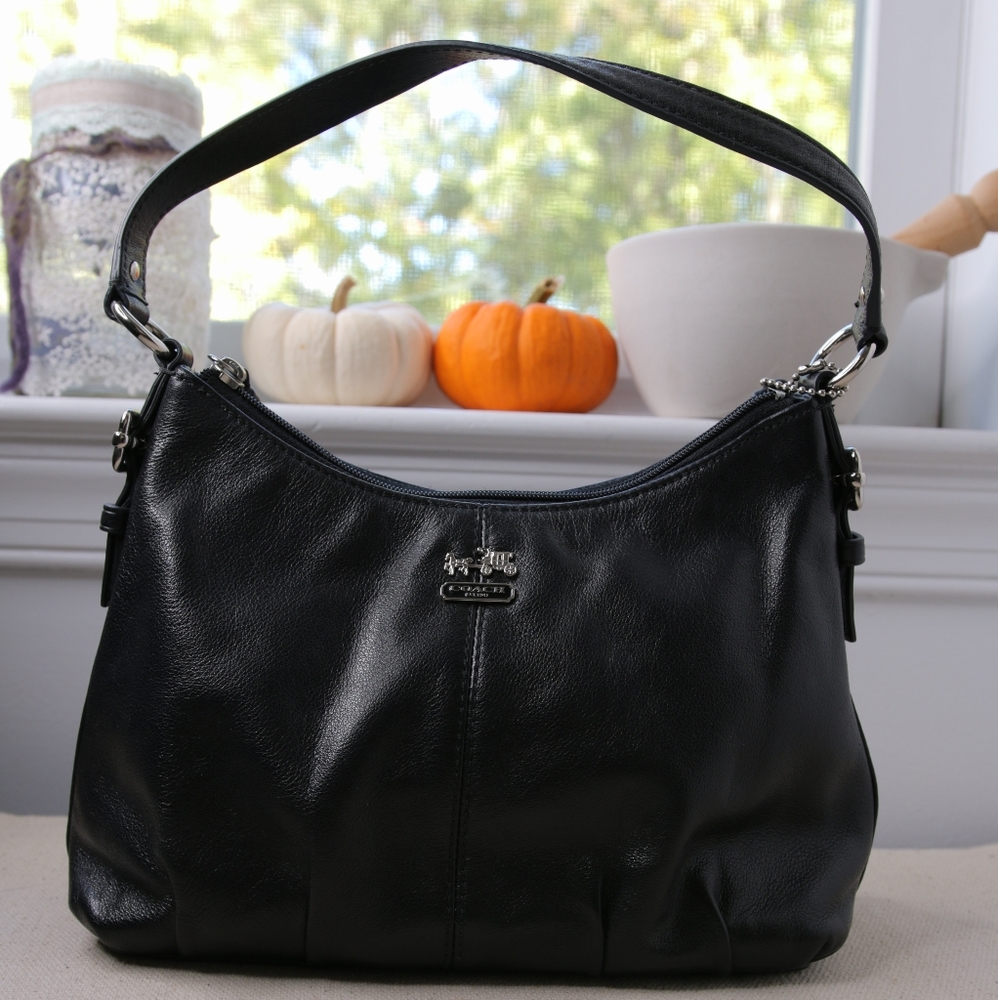 Coach Black Leather Shoulder Bag